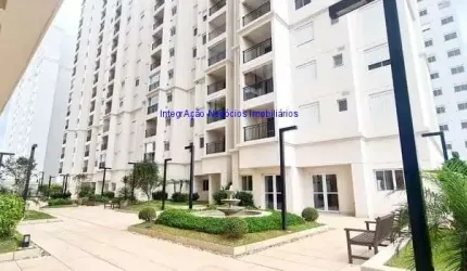 Apartamento MOBILIADO 55m², 02 dormitórios (sendo 01 suíte), 02 banheiros e 01 vaga na garagem.  Condomínio com portaria, segurança, piscina, academia