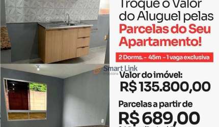 Apartamento com 2 dormitórios à venda, 44 m² por R$ 135.800,00 - Cosmos - Rio de Janeiro/RJ