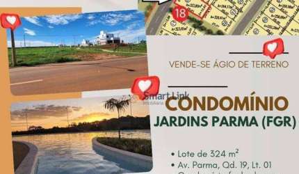 Terreno à venda, 324 m² por R$ 160.000,00 - Jardins Parma - Senador Canedo/GO