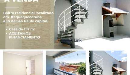 Casa com 2 dormitórios à venda, 150 m² por R$ 380.000,00 - Parque Residencial Scaffid II - Itaquaquecetuba/SP