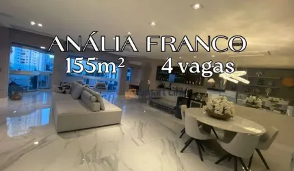 Apartamento com 2 dormitórios à venda, 155 m² por R$ 2.100.000,00 - Jardim Anália Franco - São Paulo/SP