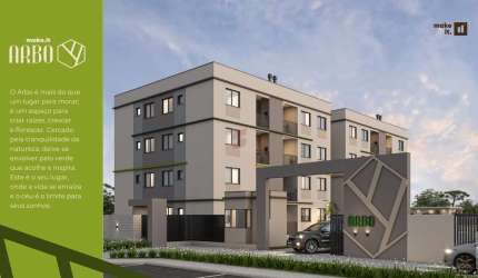 Apartamento com 2 quartos à venda na Rua Clóvis Bevilaqua, 636, Vargem Grande, Pinhais, 41 m2 por R$ 280.900