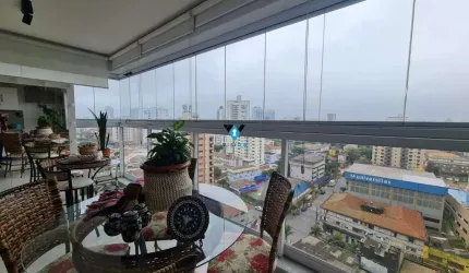 Apartamento com 3 quartos à venda na Rua República do Equador, --, Ponta da Praia, Santos por R$ 1.170.000