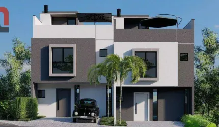 Sobrado com 3 quartos à venda, 118 m² por R$ 595.000 - Santa Cândida - Curitiba/PR