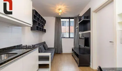 Apartamento para alugar, 26 m² por R$ 3.018,14/mês - Água Verde - Curitiba/PR