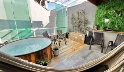 Cobertura à venda 104m² 2 quartos 1 suíte 2 vagas | Vila Scarpelli - Santo André - SP