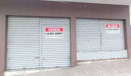 Ponto comercial à venda na Avenida dos Andradas, Morro da Glória, Juiz de Fora, 280 m2 por R$ 1.100.000