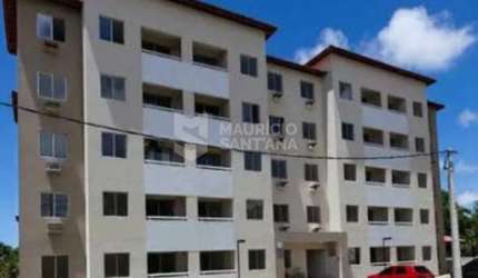 Apartamento 2/4, suíte em condomínio fechado - Caji