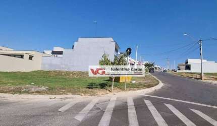Terreno com 377,17m² de esquina com visão privilegiada da mata  do Condomínio Residencial Mantova