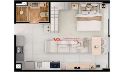 Apartamento com 1 dormitório à venda, 46 m² por R$ 487.755,00 - Centro - Indaiatuba/SP