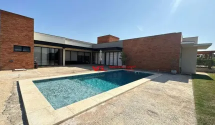 Casa nova, térrea e moderna com 4 suítes à venda, 390 m² por R$ 2.900.000 - Residencial Primavera - Salto/SP