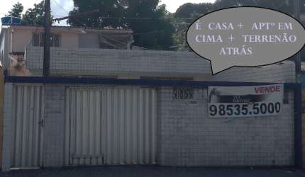 Compre um imóvel com Casa + aptº + terreno òtimo investimento