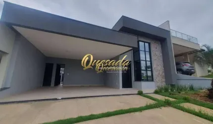 Casa térrea à venda, 3 suítes, planejados, piscina, Condomínio Alto de Itaici, Indaiatuba.