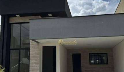 Casa térrea nova à venda, 3 dormitórios, 1 suíte, Condomínio Gran Reserve, Indaiatuba.