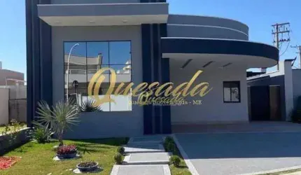 Casa térrea, nova, à venda, 3 suítes, planejados, Condomínio Maria Dulce, Indaiatuba.
