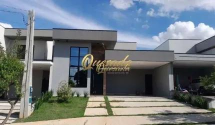 Casa térrea nova, à venda, 3 suítes, planejados, Condomínio Jardins Di Roma, Indaiatuba.