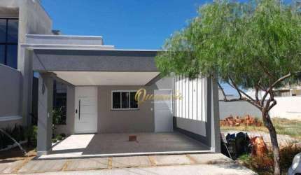 Casa térrea nova, à venda, 3 quartos, 1 suíte, planejados, Condomínio Park Real, Indaiatuba.