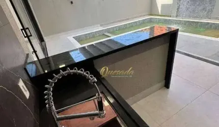 Sobrado novo à venda, 3 suítes, piscina, Condomínio London Park, Indaiatuba.