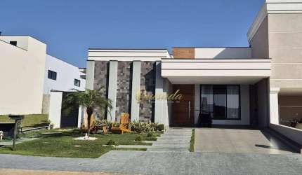 Casa térrea à venda, 3 dormitórios, planejados, SPA, ar, Condomínio Dona Lucilla, Indaiatuba.