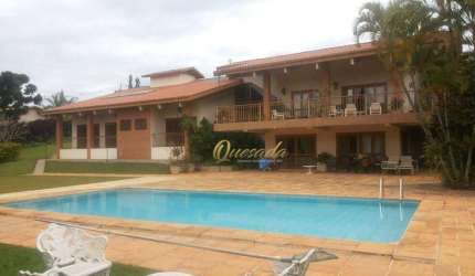 Chácara à venda, 3 suítes, piscina, quintal, lareira, Condomínio Mosteiro de Itaici, Indaiatuba.