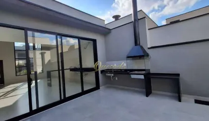 Casa térrea nova à venda, 3 suítes, planejados, Condomínio Jardins Di Roma, Indaiatuba.