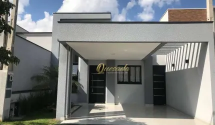 Casa térrea nova, à venda, 3 dormitórios, suíte, planejados, Condomínio, Park Real, Indaiatuba.