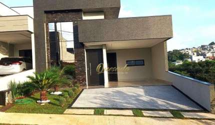 Casa térrea nova, à venda, 3 suítes, planejados, Condomínio Gran Reserve, Indaiatuba.
