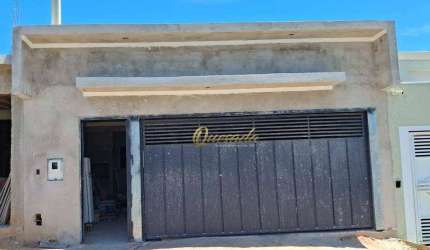 Casa térrea em construção, à venda, 3 dormitórios, 1 suíte, Jardim Residencial Nova Veneza, Indaiatuba.