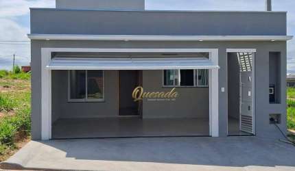Casa térrea nova à venda, 3 dormitórios, 1 suíte, Parque Barnabé, Indaiatuba.