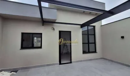 Casa térrea nova, à venda, 3 dormitórios, 1 suíte, planejados, Jardim Bom Sucesso, Indaiatuba.