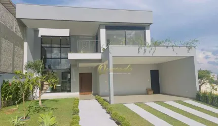 Sobrado novo, à venda, 3 suítes, escritório, piscina, Condomínio Villa Sapezal, Indaiatuba.