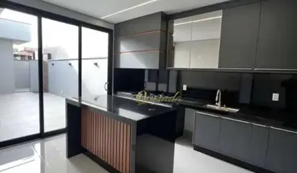 Casa térrea nova, à venda, 3 dormitórios, 2 suítes, planejados, Condomínio Park Vista Real, Indaiatuba.