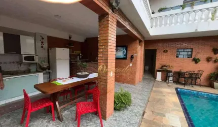 Sobrado à venda, 5 dormitórios, 3 suítes, piscina, área gourmet, Jardim Morada do Sol, Indaiatuba.