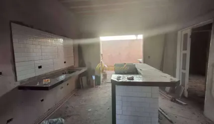 Casa térrea em construção, à venda, 3 dormitórios, 1 suíte, piscina, Jardim Casablanca, Indaiatuba.