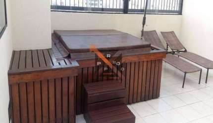 Cobertura na Mooca Varanda Gourmet com churrasqueira e jacuzzi 2 Quartos sendo 1 suíte e 2 vagas com 123 m²