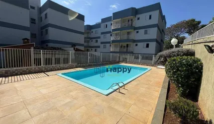 Apartamento com 2 dormitórios para alugar, 60 m² por R$ 2.460,00/mês - Residencial Montreal - Paulínia/SP