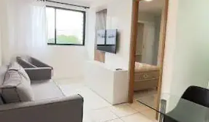 VENDE-SE APARTAMENTO DE 1 QUARTO COM SALA, COZINHA E ÁREA DE SERVIÇO - PISCINA NA COBERTURA - 34m - GRAÇAS