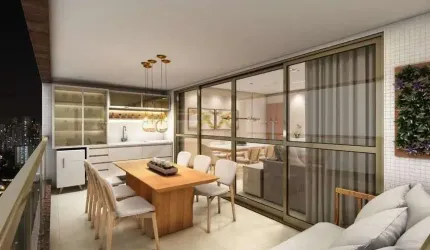 Apartamento em Alphaville com 3|4, 03G e 128M²