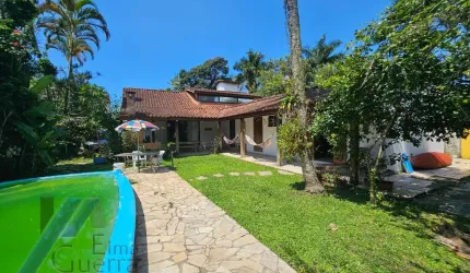 Ubatuba, Itaguá - Casa com Lazer e Espaço Gourmet, 05 dormitorios,sendo 03 suites - 228m2 de Construção.
