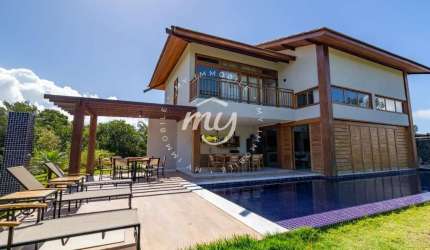 Praia do Forte| Casa Luxuosa Duplex| 424 m2| 4 Suítes| 4 Vagas| Área Gourmet| Piscina