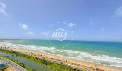 Jaguaribe| Apartamento 103 m²| Vista Mar Permanente| 3 Suíte