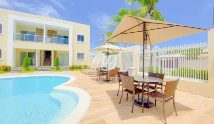 Guarajuba Palm Beach| Villages 68 m²| Térreo com Garden ou Primeiro Andar| 2 Quartos| 1 Vaga
