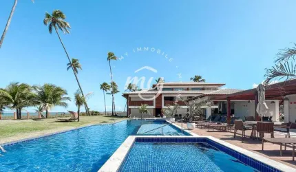 Itacimirim| Apartamento Duplex 95 m²| Vista mar| 2 Suítes| 2 Vagas| Pé na areia