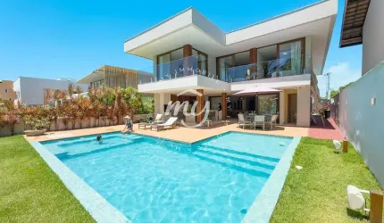 Guarajuba| Mansão com 349m²| 7 Suítes| 2 Vagas| em Condominio Pé na Areia|Alto Padrão