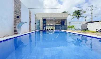 Barra do Jacuípe| Casa com 90m²| 3 Dormitorios sendo 2 Suites| Piscina| Area gourmet