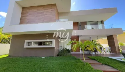 Guarajuba| Casa Duplex com 250m²| 5 Suites| 2 Vagas| Piscina| Semi mobiliada| Energia Solar