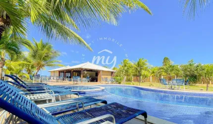 Itacimirim| Village Térreo 123 m²| 2 Suítes| 2 Vagas| Mobiliado| Pé na Areia| Nascente