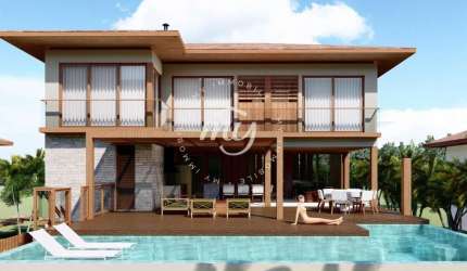 Praia do Forte| Casa Duplex em Construção| 586m²| 6 Suites| Piscina| Area Gourmet