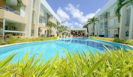 Guarajuba| Porto Smeralda| Village Térreo 73m²| 2 Suítes| 1 Vaga| Mobiliado