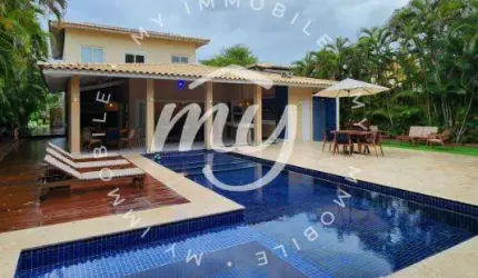 Itacimirim| Casa Alto Padrão 217 m2| 5 Suítes| Piscina com Deck| no Quinta das Lagoas